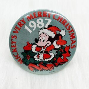 🔮 5/$25 Vintage Disney Mickey's Very Merry Christmas 1987‎ Pin